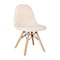 Flash Furniture Off-White Kids Faux Shearling Chair with Wood Legs DL-DA2018-2-W-GG - alternate 10